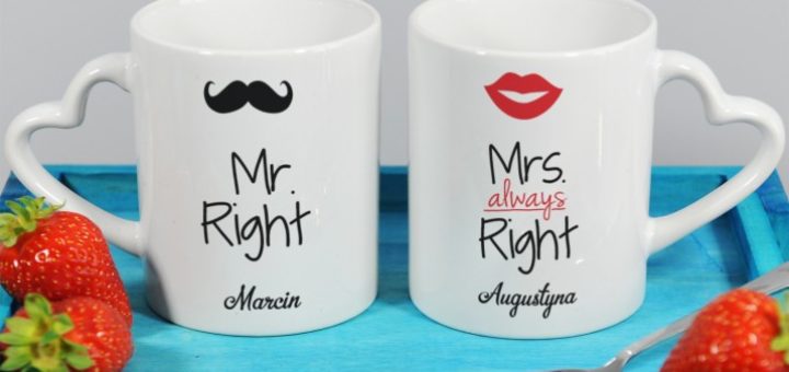 Kubki dla pary Mr & Mrs Always Right